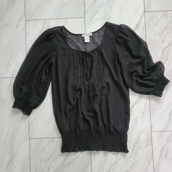 Sheer Black Blouse - Picture 8 of 8